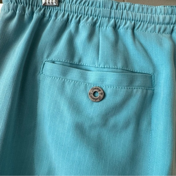 VINTAGE Tommy Bahama 100% Silk Shorts Size 6 Light Blue Resortwear Summer Casual - Picture 7 of 9